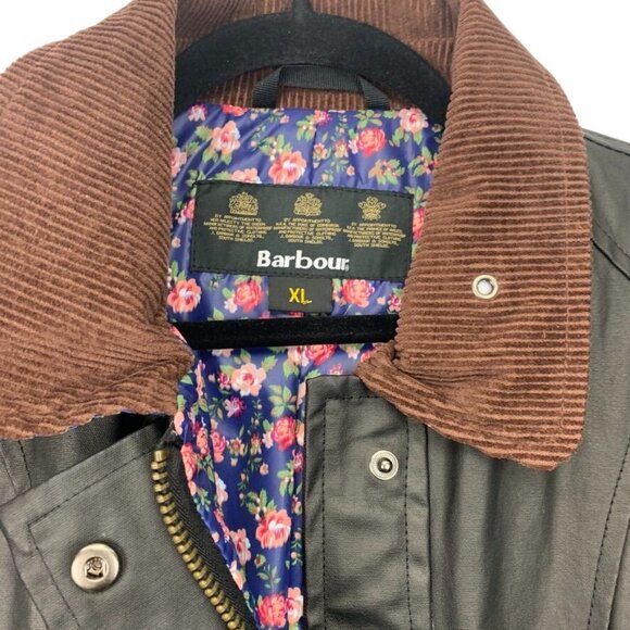 Barbour Womens Coated Black Jacket XL - Picture 2 of 4